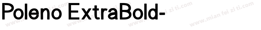 Poleno ExtraBold字体转换